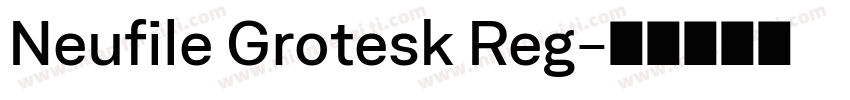 Neufile Grotesk Reg字体转换